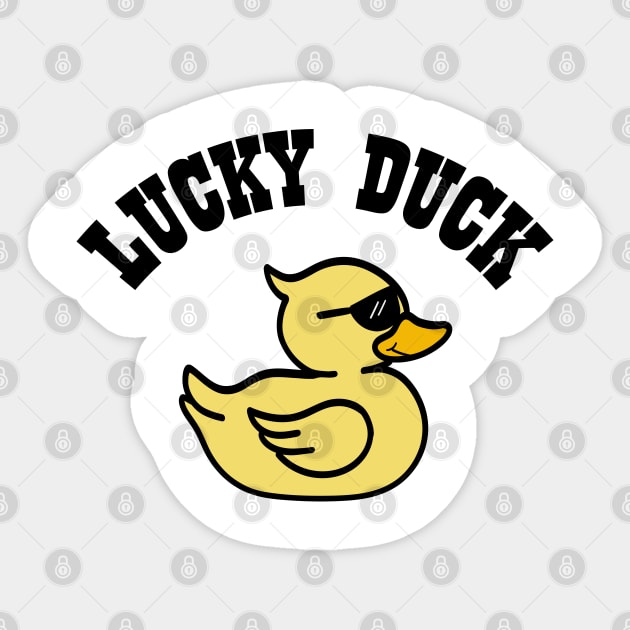 Luck Duck Sticker by TheSmartyArty